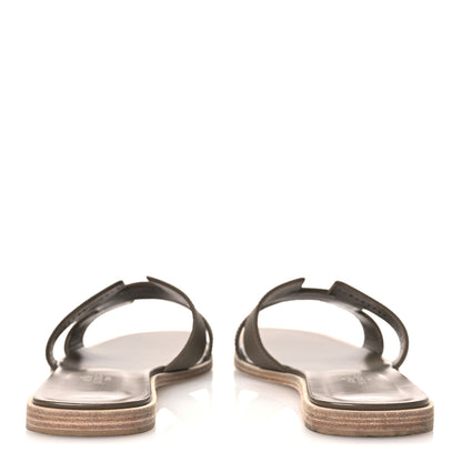 Hermes Epsom Oran Sandals 40.5 Etoupe 6 of 12