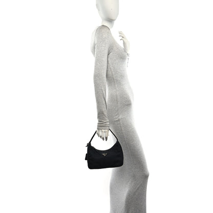 Prada Tessuto Nylon Mini Re-Edition 2000 Bag Black 2 of 9