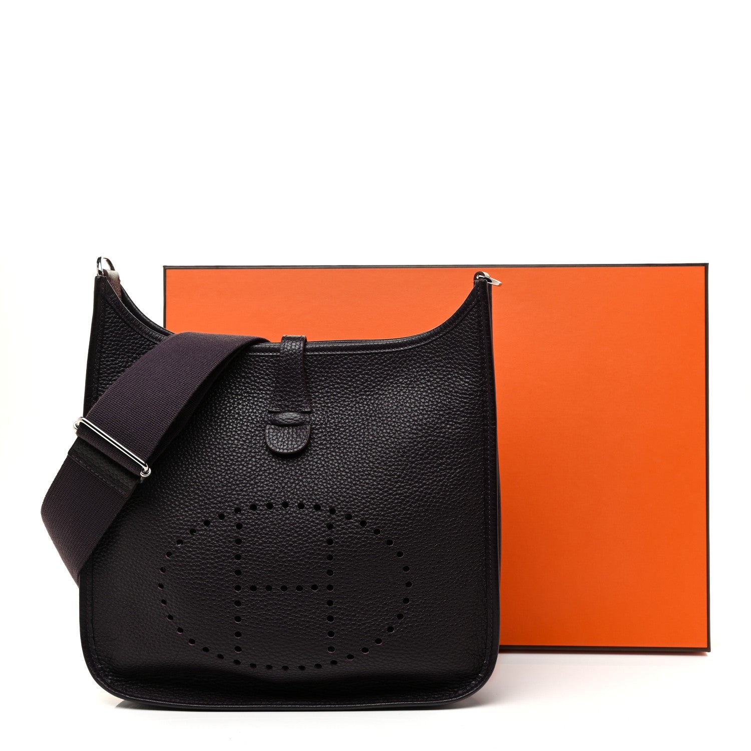 Hermes Taurillon Clemence Evelyne III PM Raisin 9 of 9