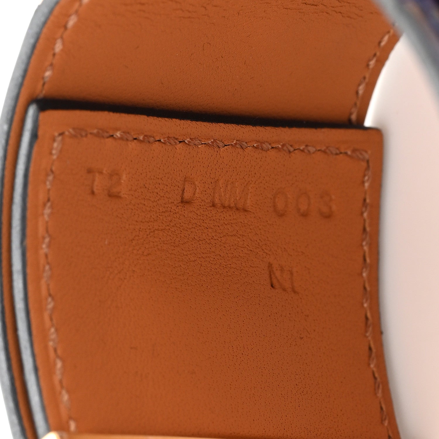 Hermes Shiny Alligator Collier De Chien CDC Bracelet T2 Bleu Encre 5 of 6