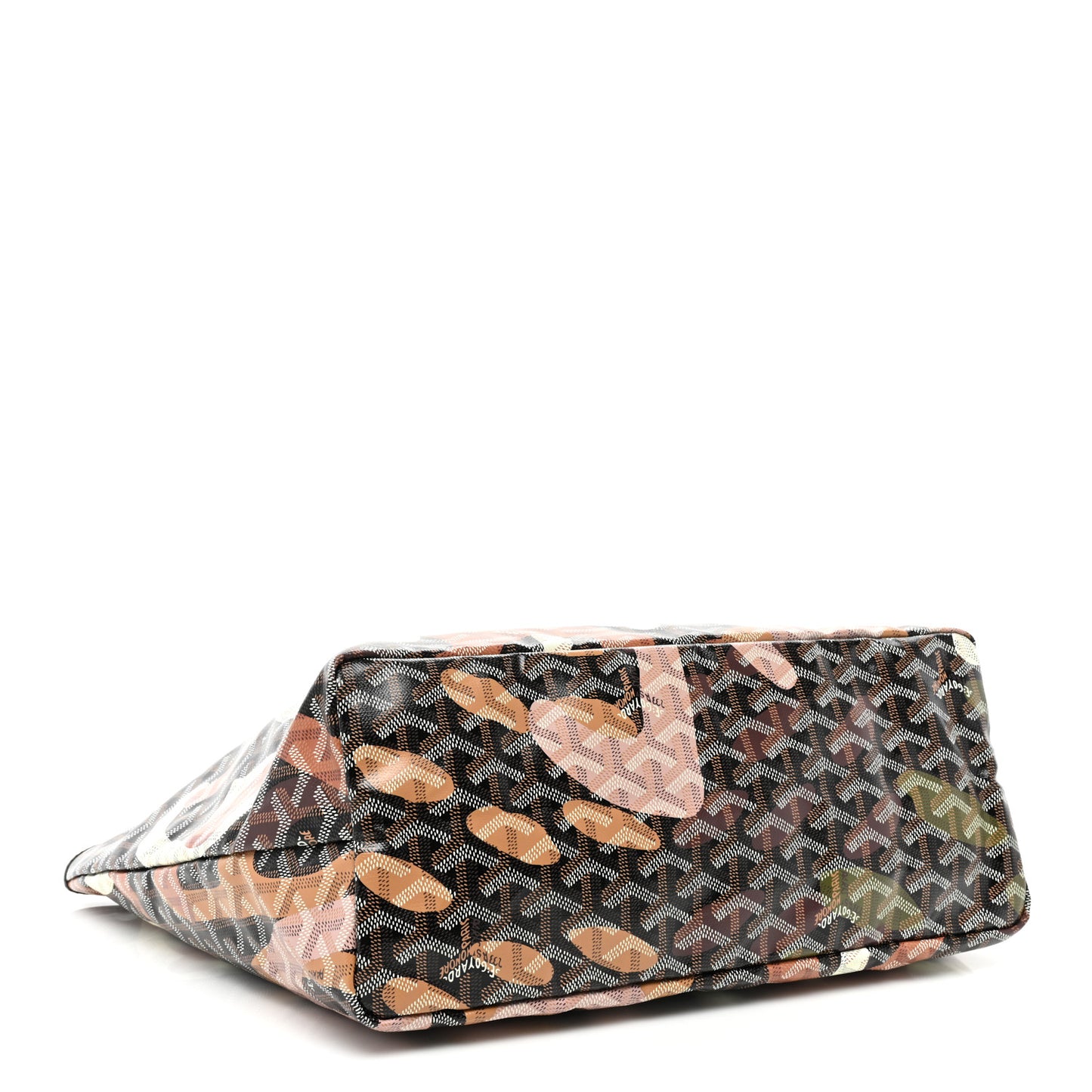 Goyardine Saint Louis Lettres Camouflage PM Black Pink Multicolor