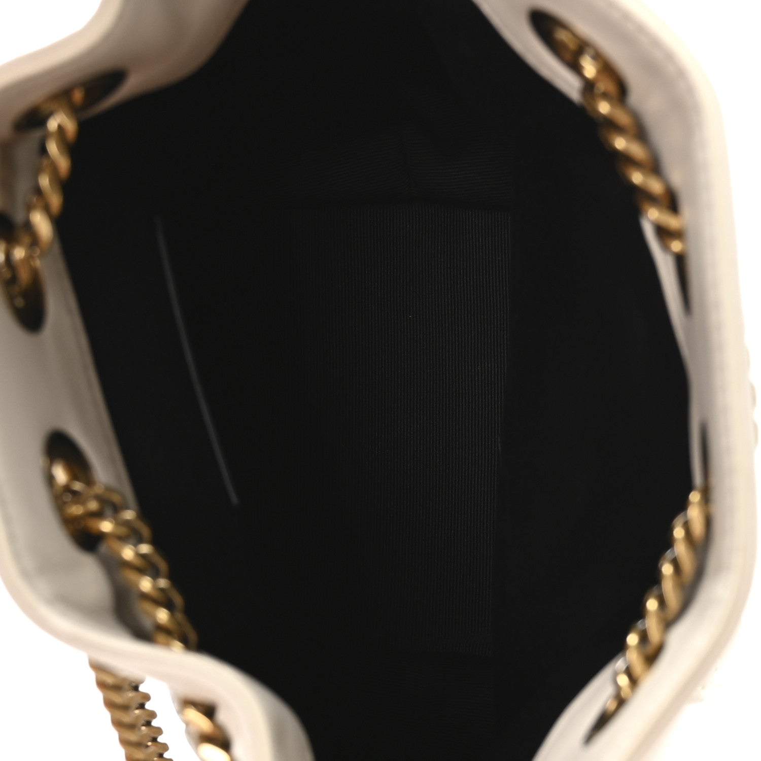 Saint Laurent Lambskin Matelasse Monogram Joe Nano Bucket Bag Crema Soft 8 of 21