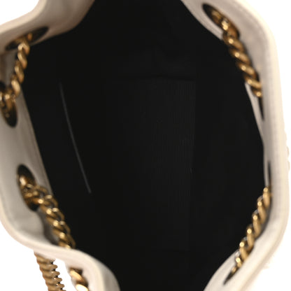 Saint Laurent Lambskin Matelasse Monogram Joe Nano Bucket Bag Crema Soft 8 of 21