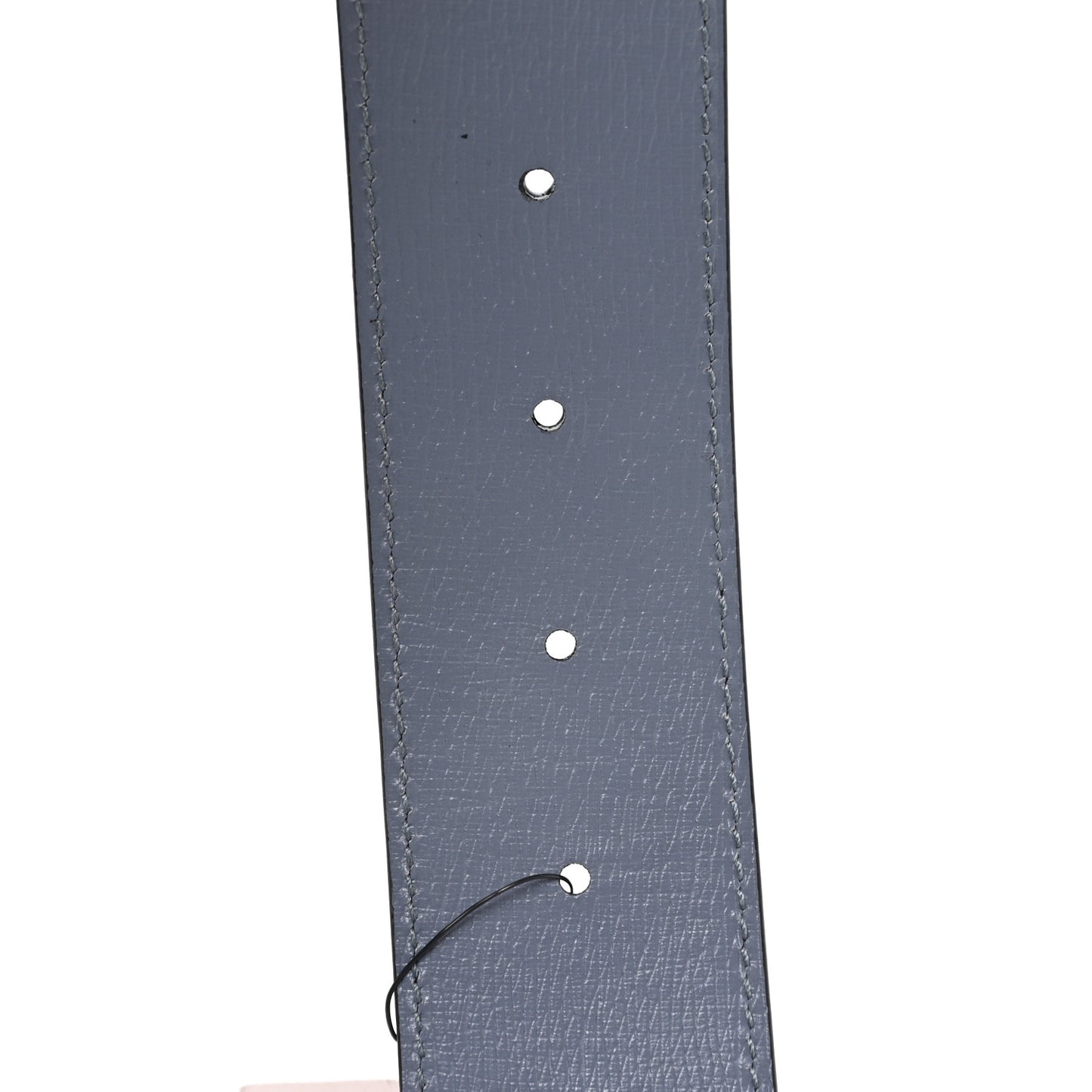Calfskin Interlocking G Reversible 37mm Belt 105 42 Black Grey