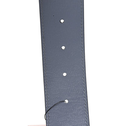 Gucci Calfskin Interlocking G Reversible 37mm Belt 105 42 Black Grey 4 of 5