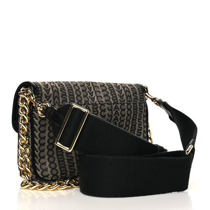 Marc Jacobs Cotton Jacquard The Monogram J Marc Shoulder Bag Beige Multi 3 of 10