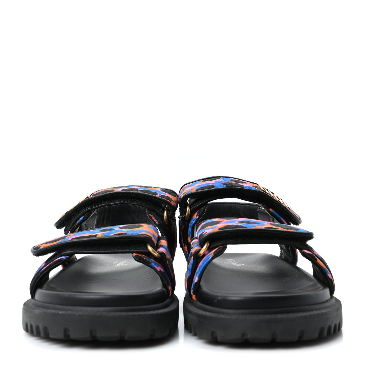 Technical Fabric Mizza Print Dioract Sandals 37 Multicolor