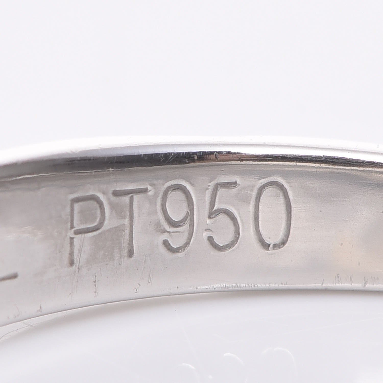 Chanel Platinum Diamond Matelasse Ring 48 4.5 5 of 6