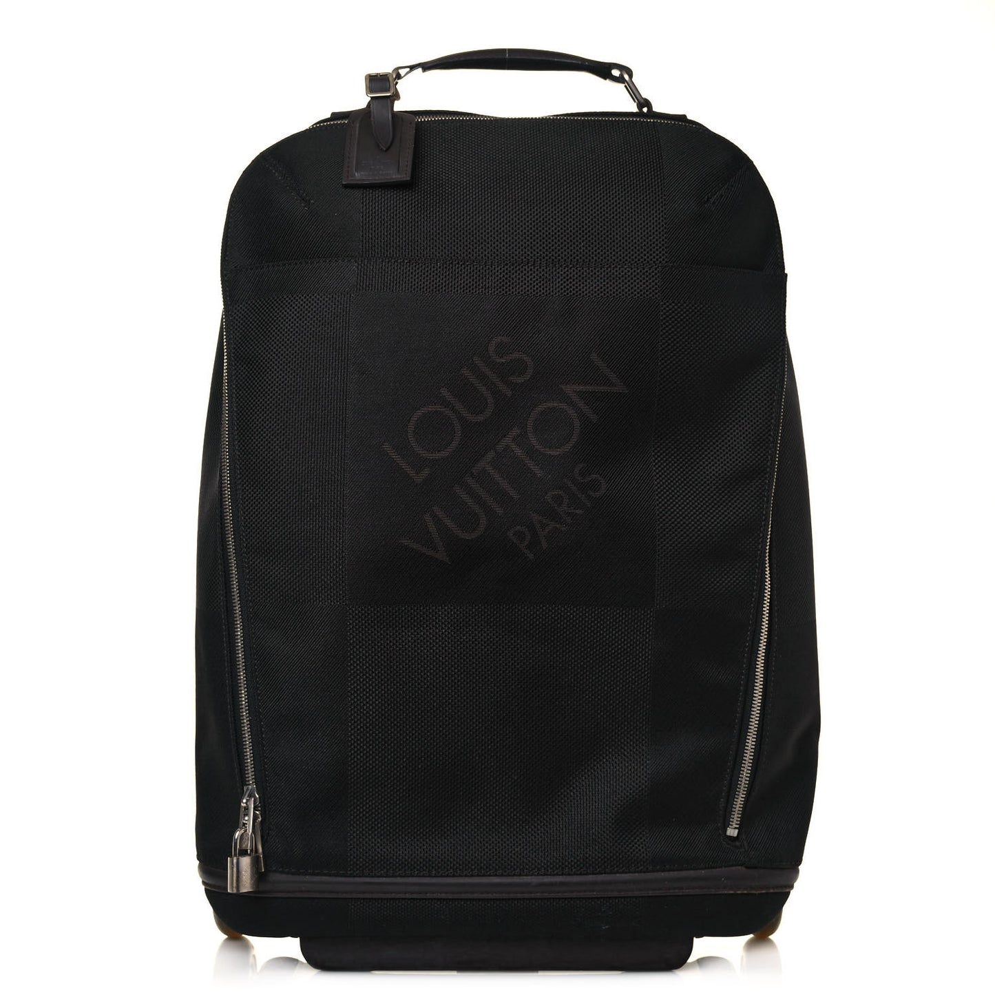 Damier Geant Conquerant 55 Roller Luggage Black