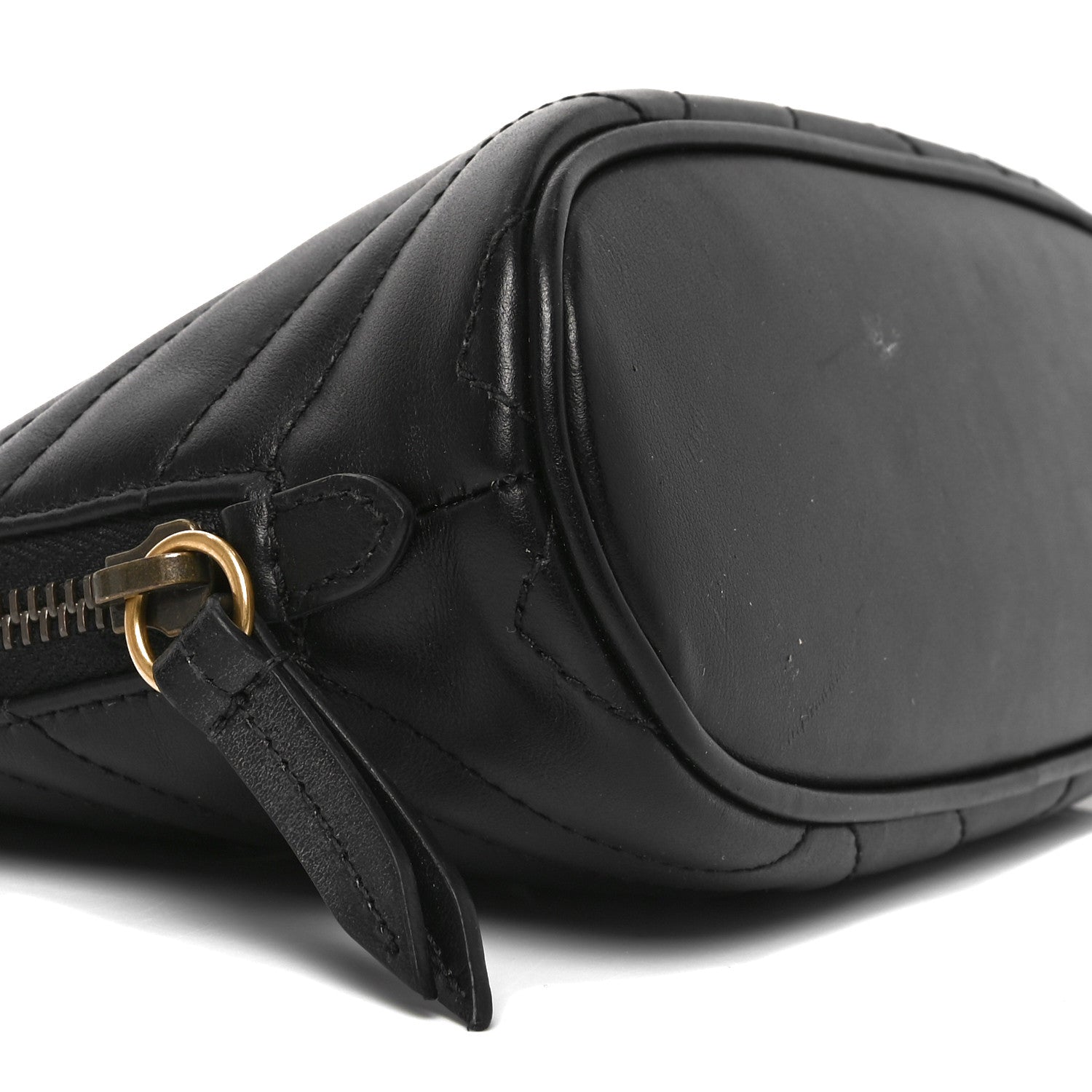 Gucci Calfskin Matelasse Large GG Marmont Pouch Cosmetic Case Black 8 of 9