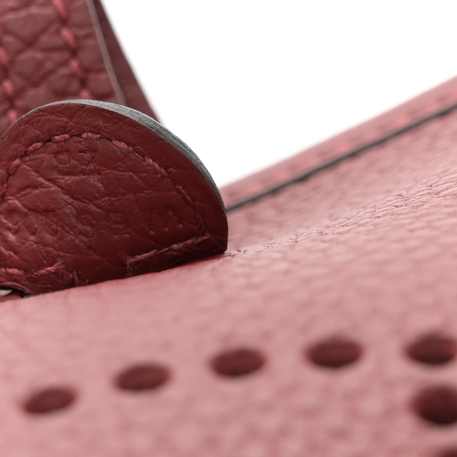 Hermes Taurillon Clemence Amazone Evelyne TPM Rouge H 10 of 11