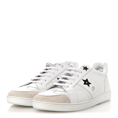 Christian Dior Calfskin Suede Dior Star Low Top Sneakers 39 White 4 of 11