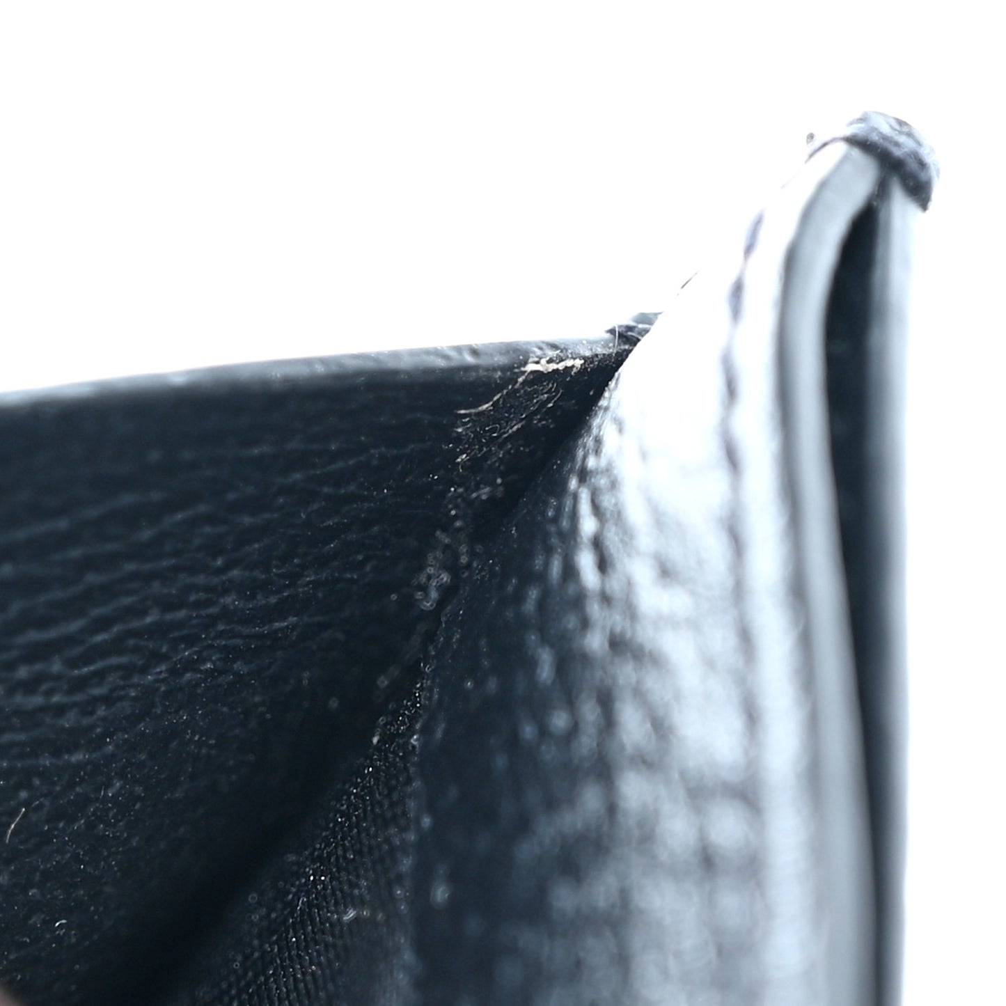 Calfskin Boar Effect GG Marmont Card Holder Black