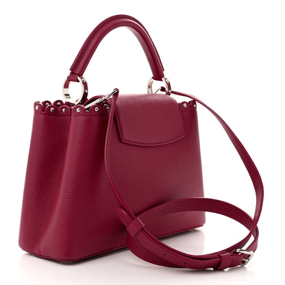 Louis Vuitton Taurillon Lace Croquets Capucines BB Groseille 3 of 9