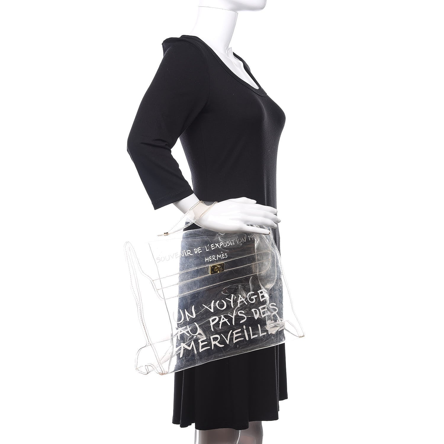 Hermes Vinyl Souvenir De L'Exposition Kelly Transparent 2 of 9