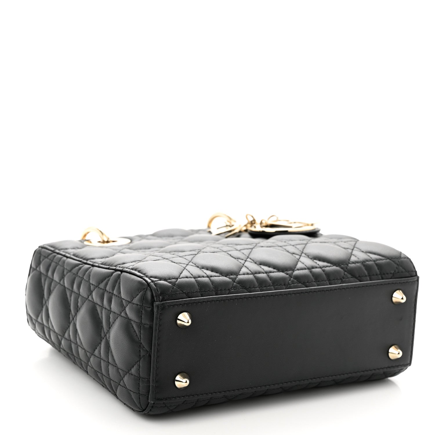 Christian Dior Lambskin Cannage Small My ABCDior Lady Dior Black 4 of 10