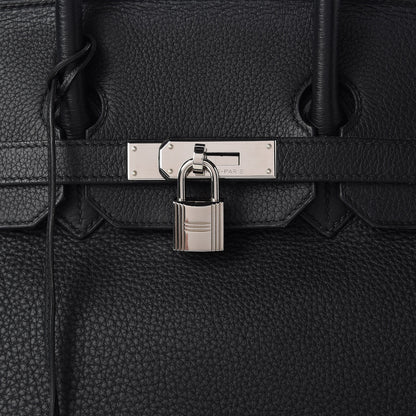 Hermes Taurillon Clemence Birkin 35 Black 32 of 37