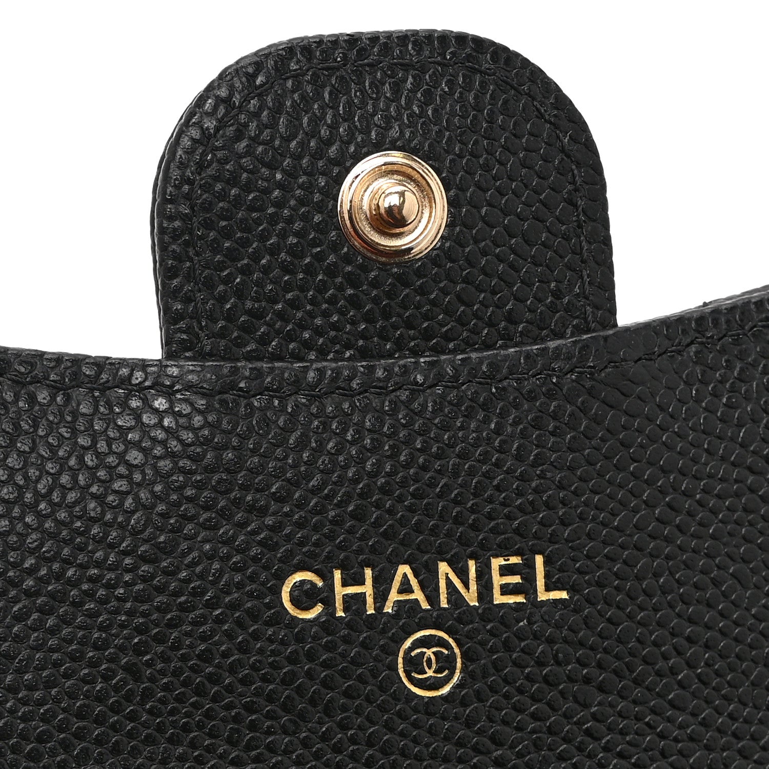 Chanel Caviar Quilted Flap Card Holder Wallet Black 6 of 10