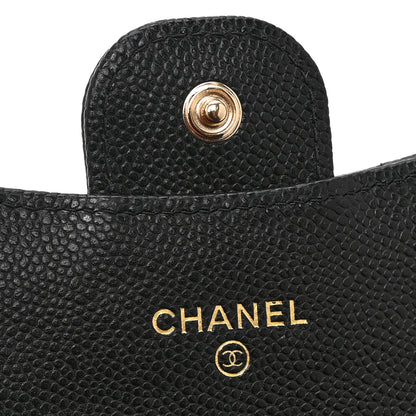 Chanel Caviar Quilted Flap Card Holder Wallet Black 6 of 10