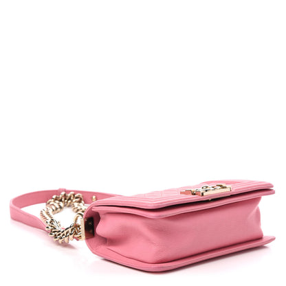 Chanel Caviar Quilted Small Boy Flap Pink 5 of 13