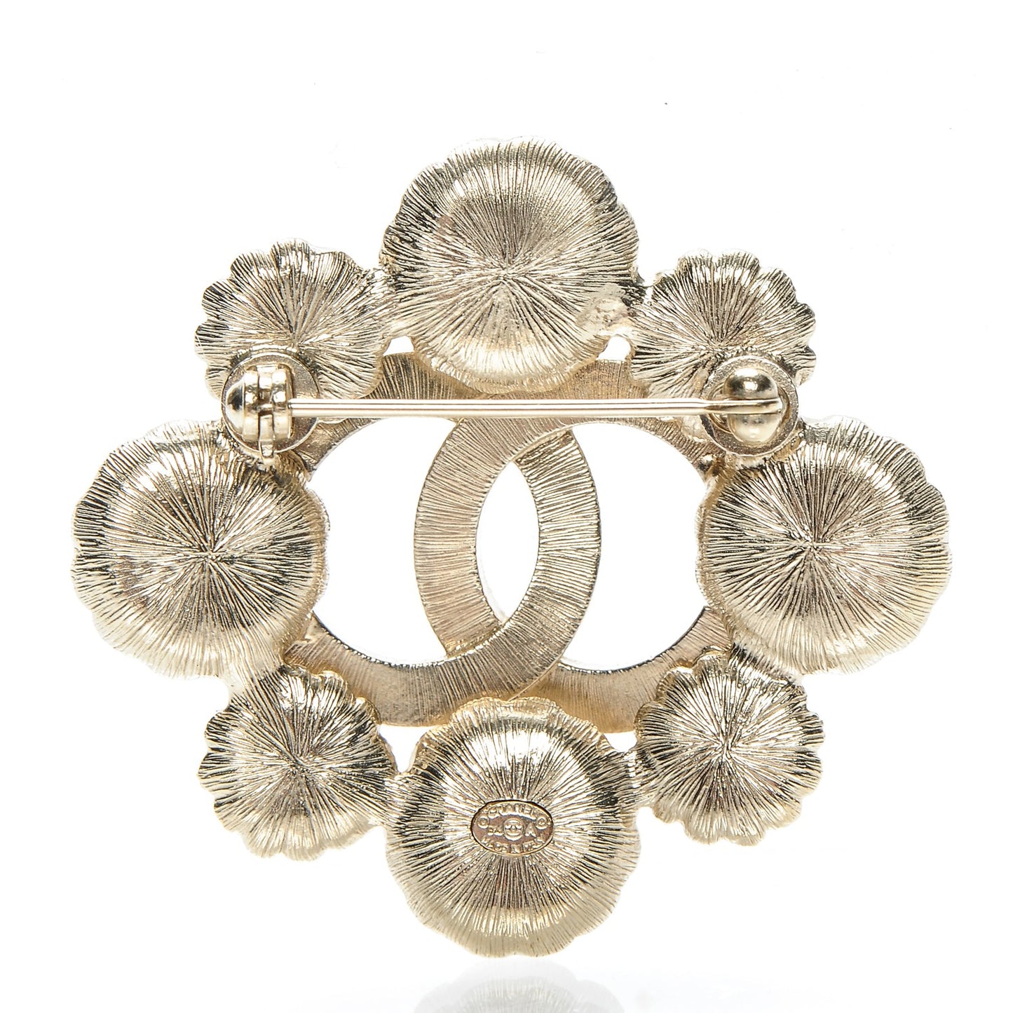 CC Paris Rome Brooch Black Gold