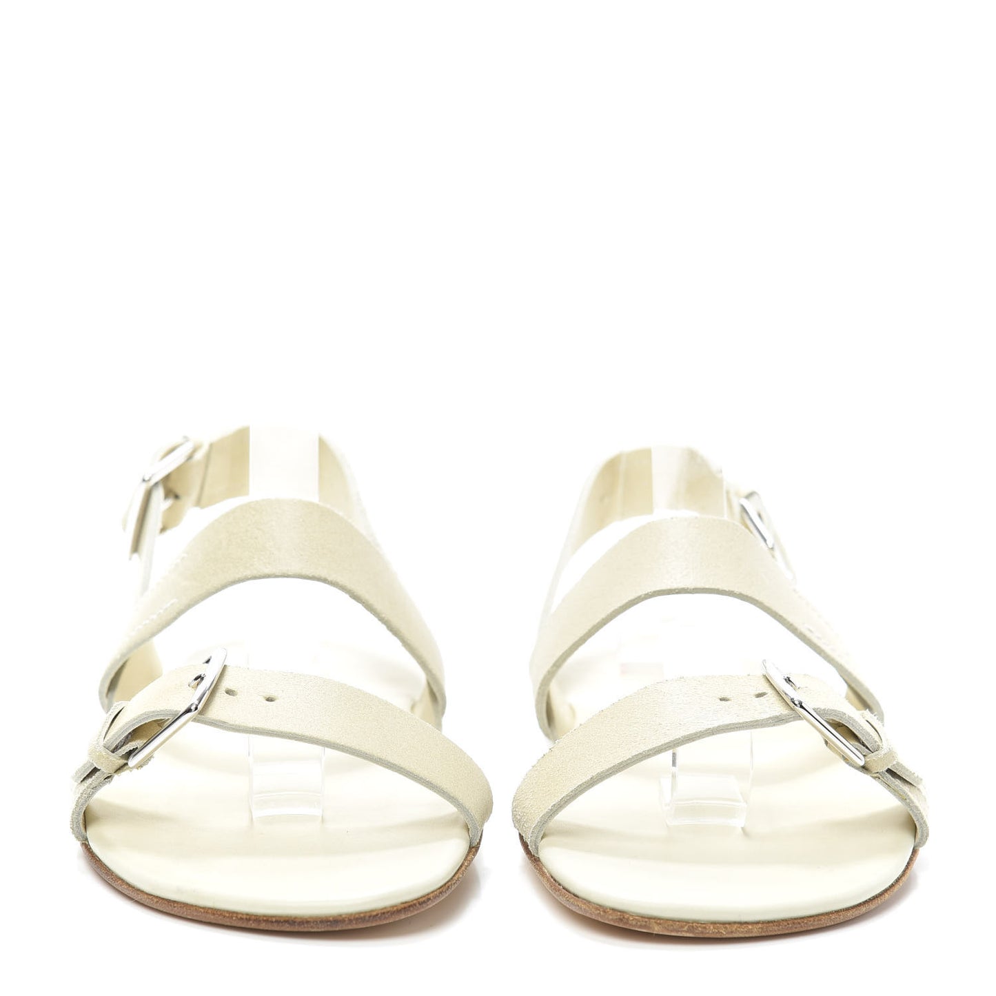 Suede Mens Sandals 43 White