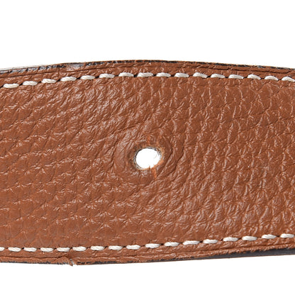 Hermes Box Togo 32mm H Belt 100 Black Gold 7 of 9