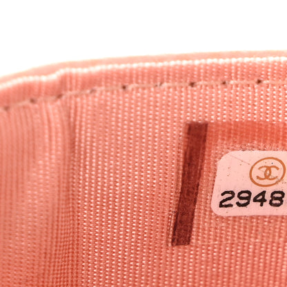 Chanel Caviar Quilted Boy Card Holder Light Pink 8 of 10