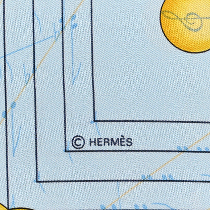 Hermes Silk La Musique des Spheres Scarf 90 Multicolor 3 of 5