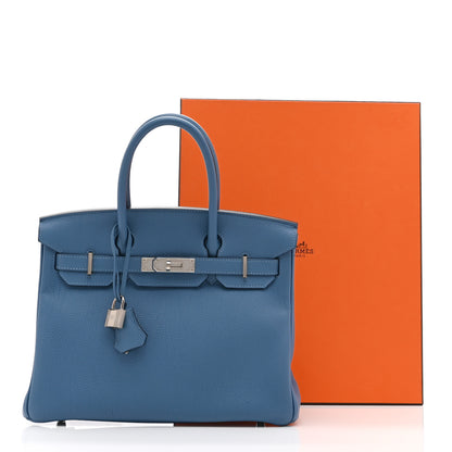 Hermes Togo BIRKIN 30 Bleu Azur 20 of 22