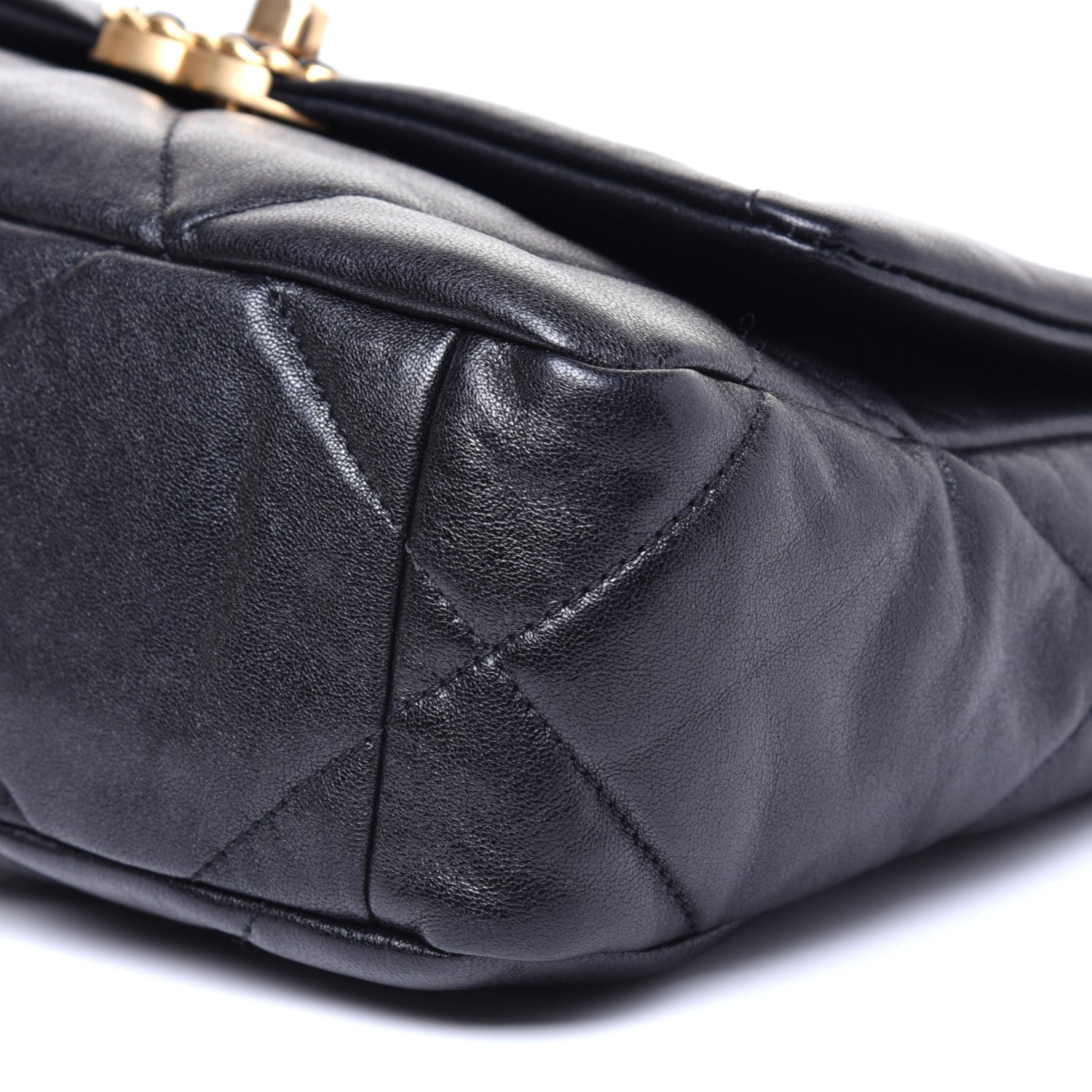 Chanel Lambskin Quilted Medium 19 Flap Black 8 of 9