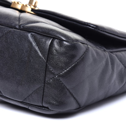 Chanel Lambskin Quilted Medium 19 Flap Black 8 of 9