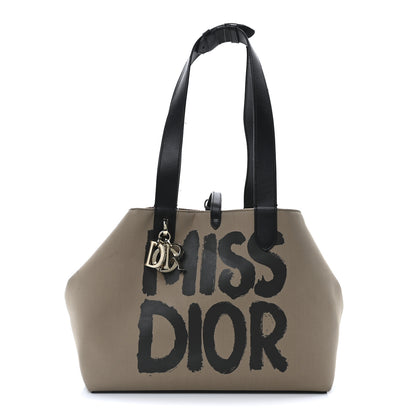 Christian Dior Canvas Medium Miss Dior Toujours Beige Black 1 of 10