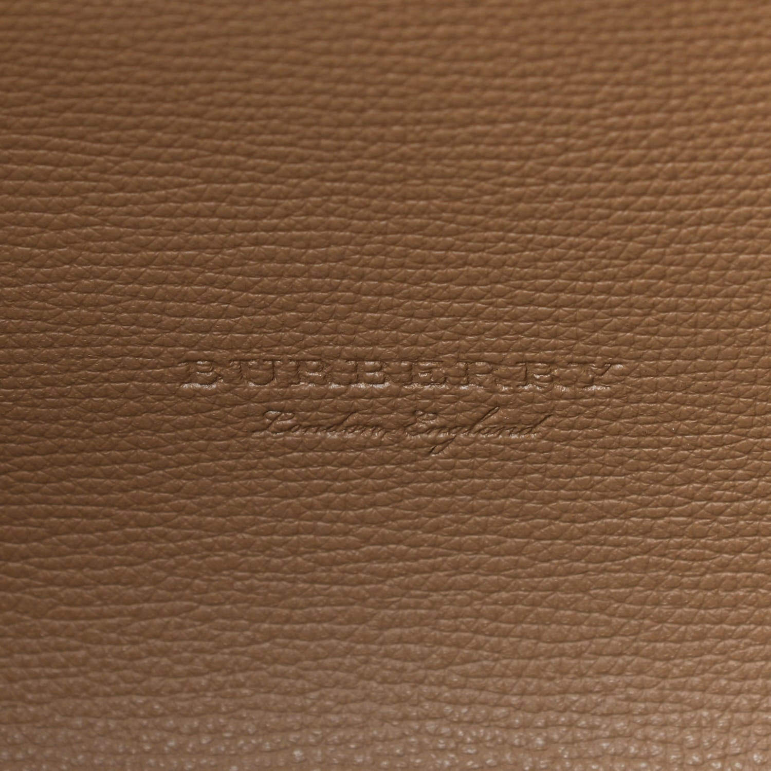 Burberry Grainy Calfskin Haymarket Check Small Reversible Tote Camel 15 of 15