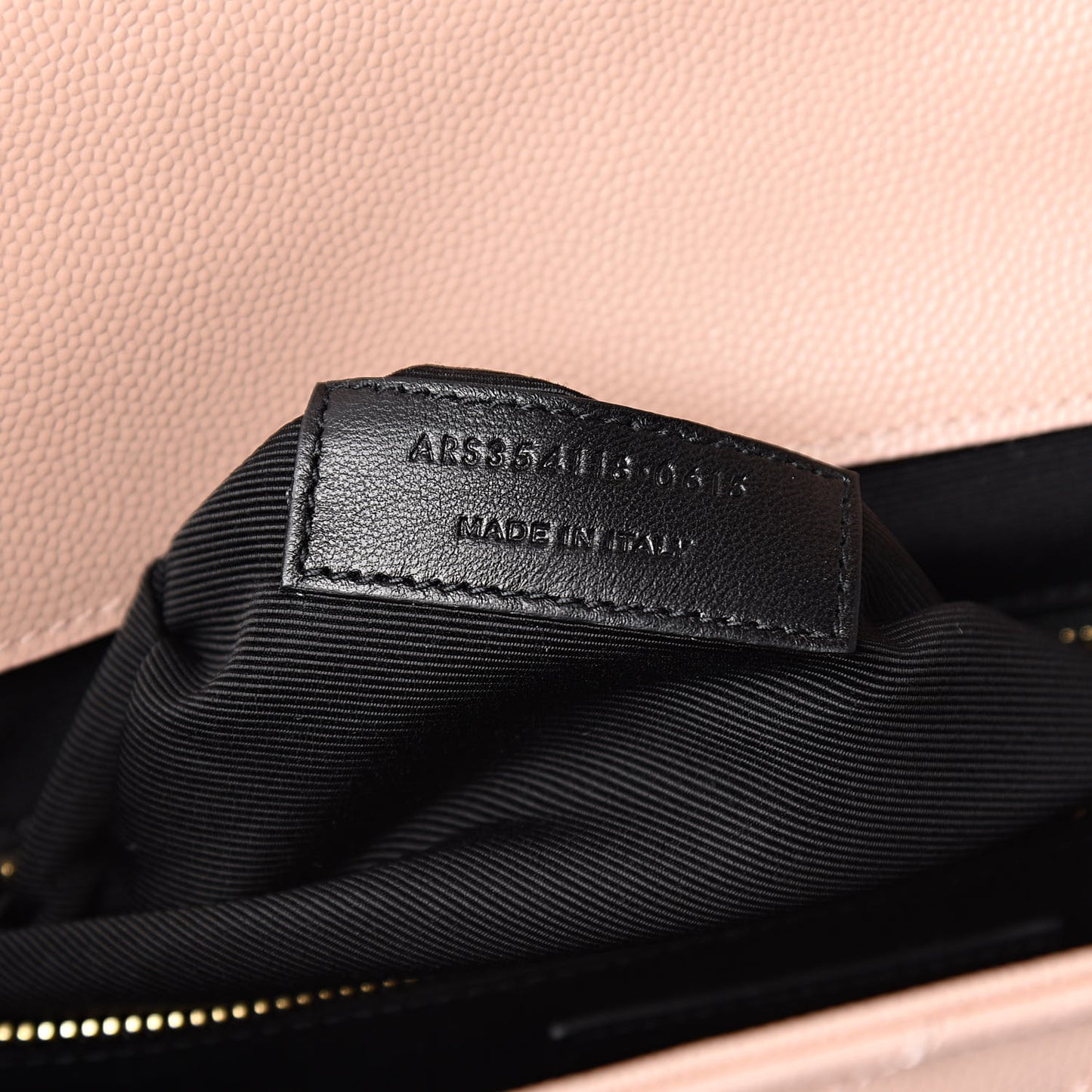 Grain De Poudre Matelasse Chevron Large Monogram Satchel Pale Pink