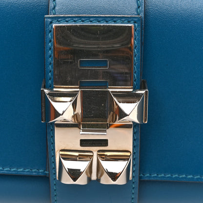 Hermes Tadelakt Medor 23 Clutch Bleu Izmir 13 of 14