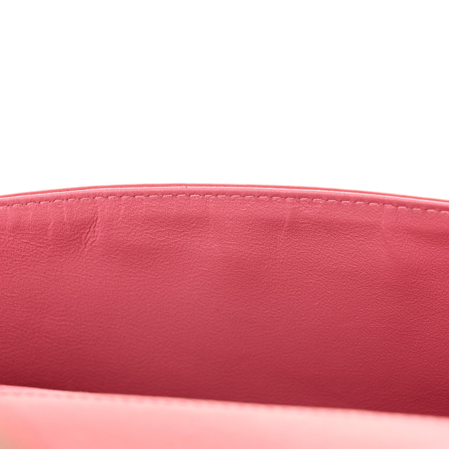 Lambskin Quilted Tri-Color Medium Valentine Charms Single Flap Pink