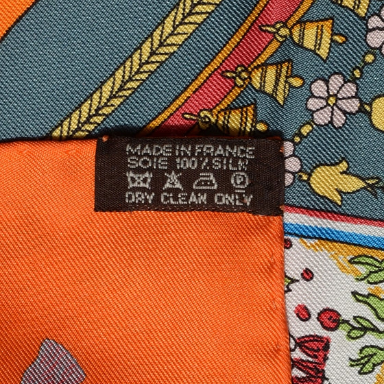Silk Caparacons De La France Et De L'Inde Scarf 90