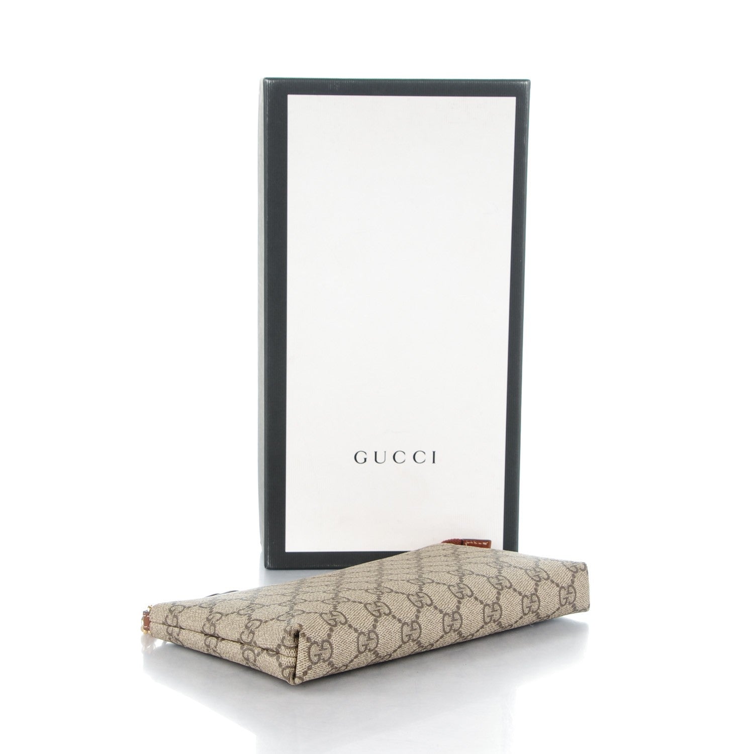 Gucci GG Supreme Monogram Wrist Wallet Brown 4 of 7