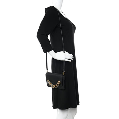 Chloe Smooth Calfskin Drew Bijou Clutch Black 2 of 12