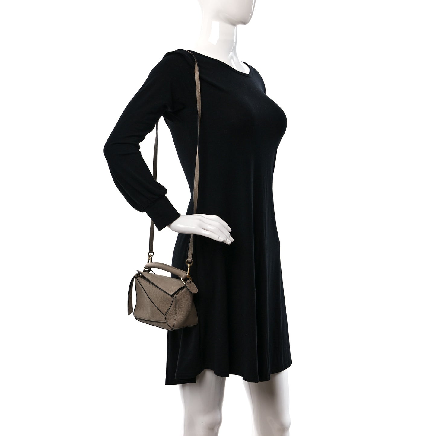 Calfskin Mini Puzzle Bag Sand Mink