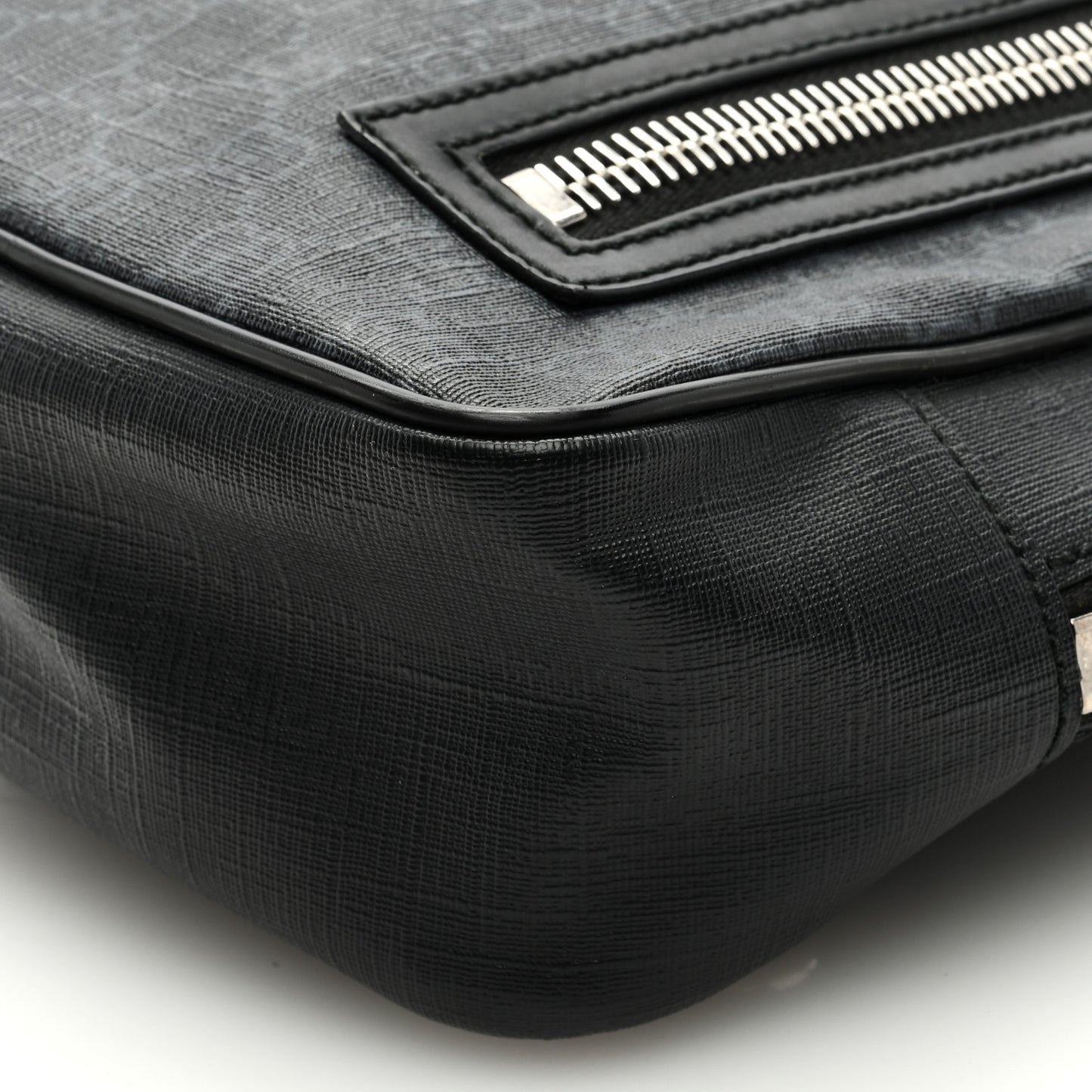 GG Supreme Monogram Web Belt Bag Black Grey