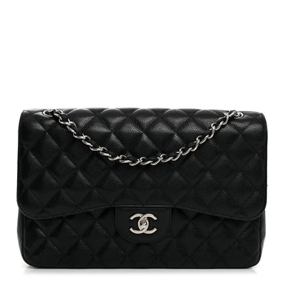 Chanel Caviar Quilted Jumbo Double Flap Black 1 of 10