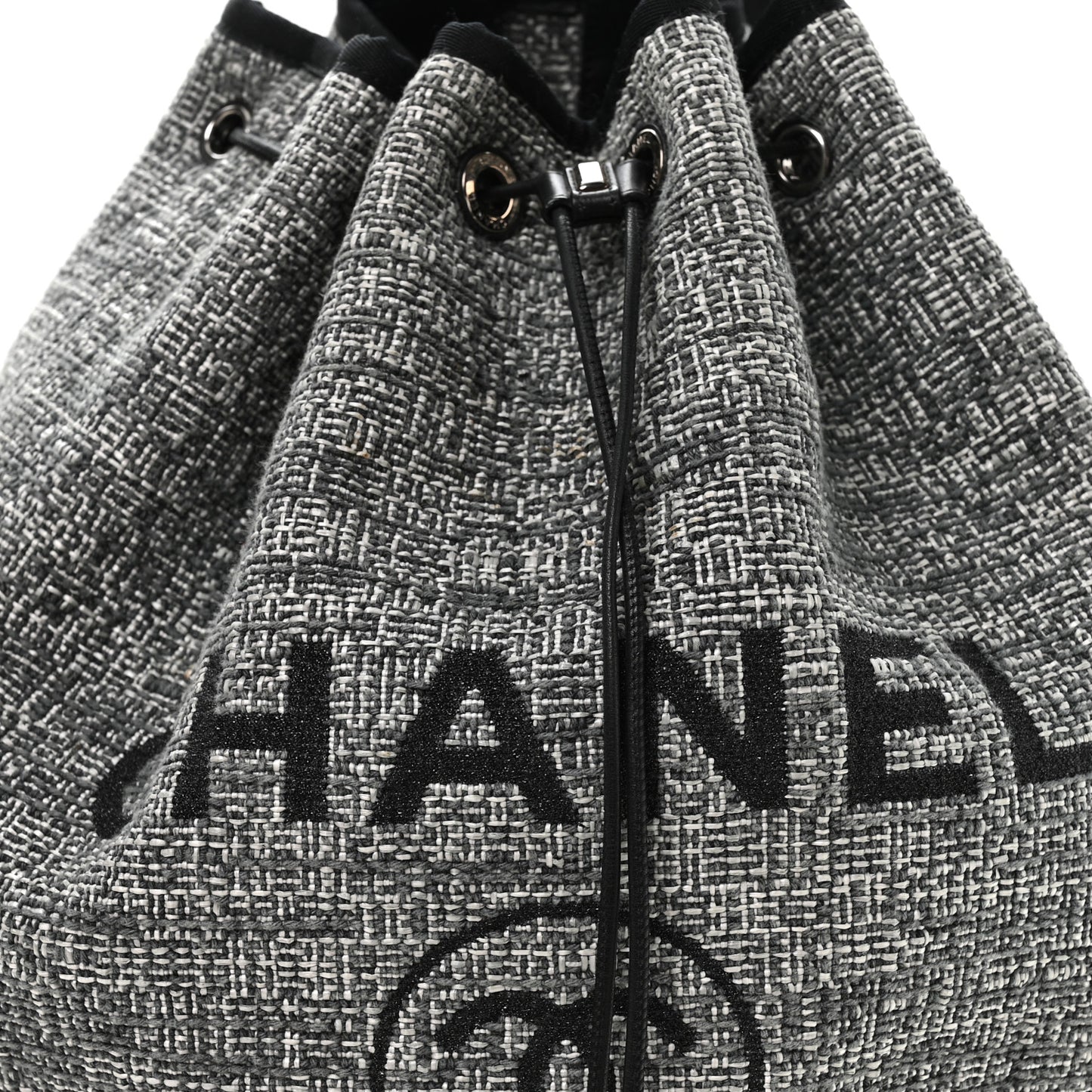 Canvas Large Deauville Backpack Charcoal