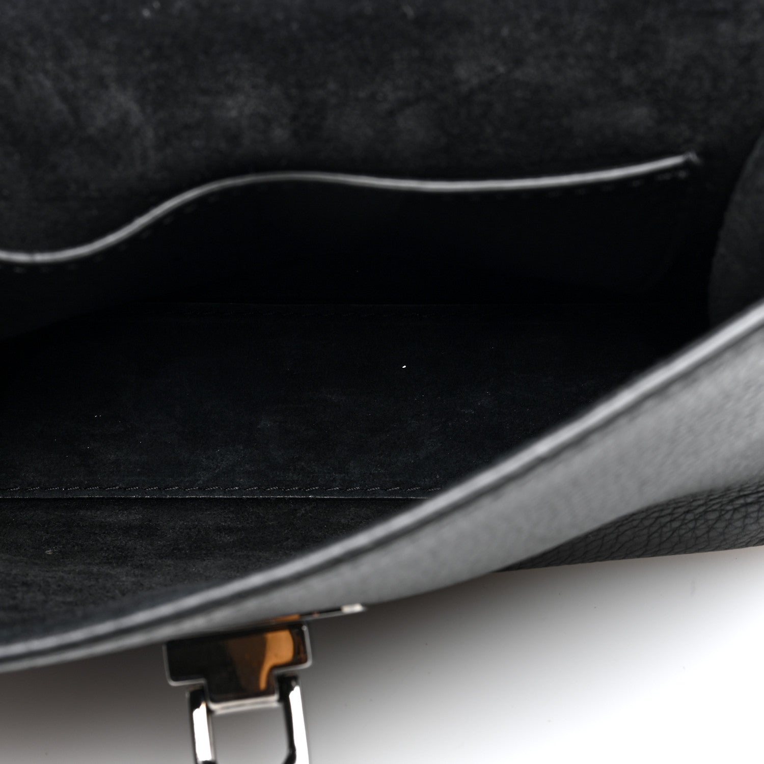 Valentino Garavani Pebbled Calfskin Monochrome Medium Rockstud Flip Lock Crossbody Bag Black 5 of 9