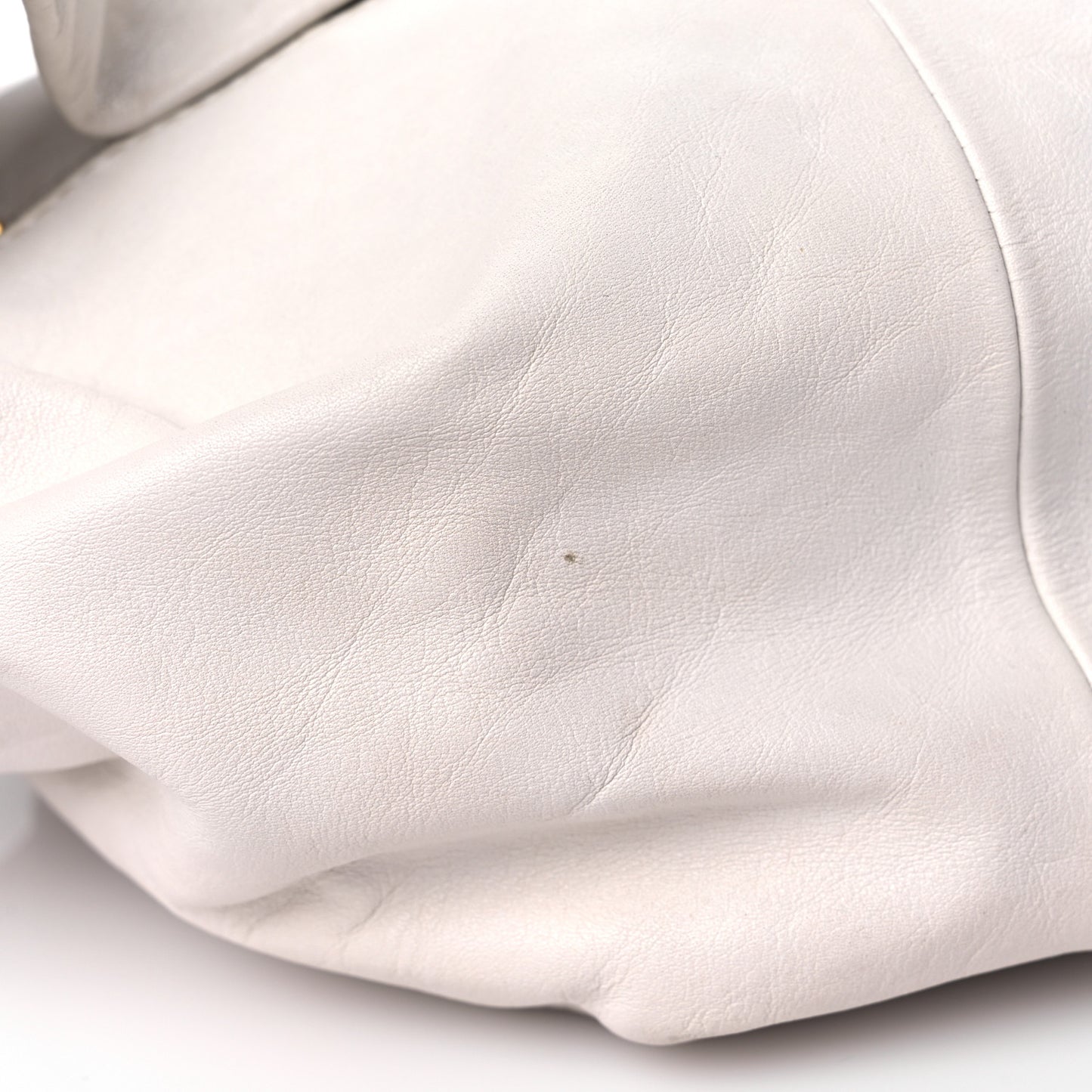 Calfskin Mini Double Knot Bag White