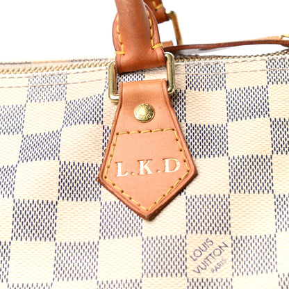 Louis Vuitton Damier Azur Speedy 30 6 of 10