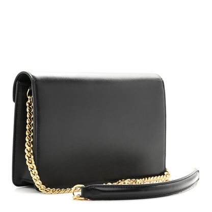 Celine Shiny Calfskin Triomphe Margo Wallet on Chain Black 3 of 12