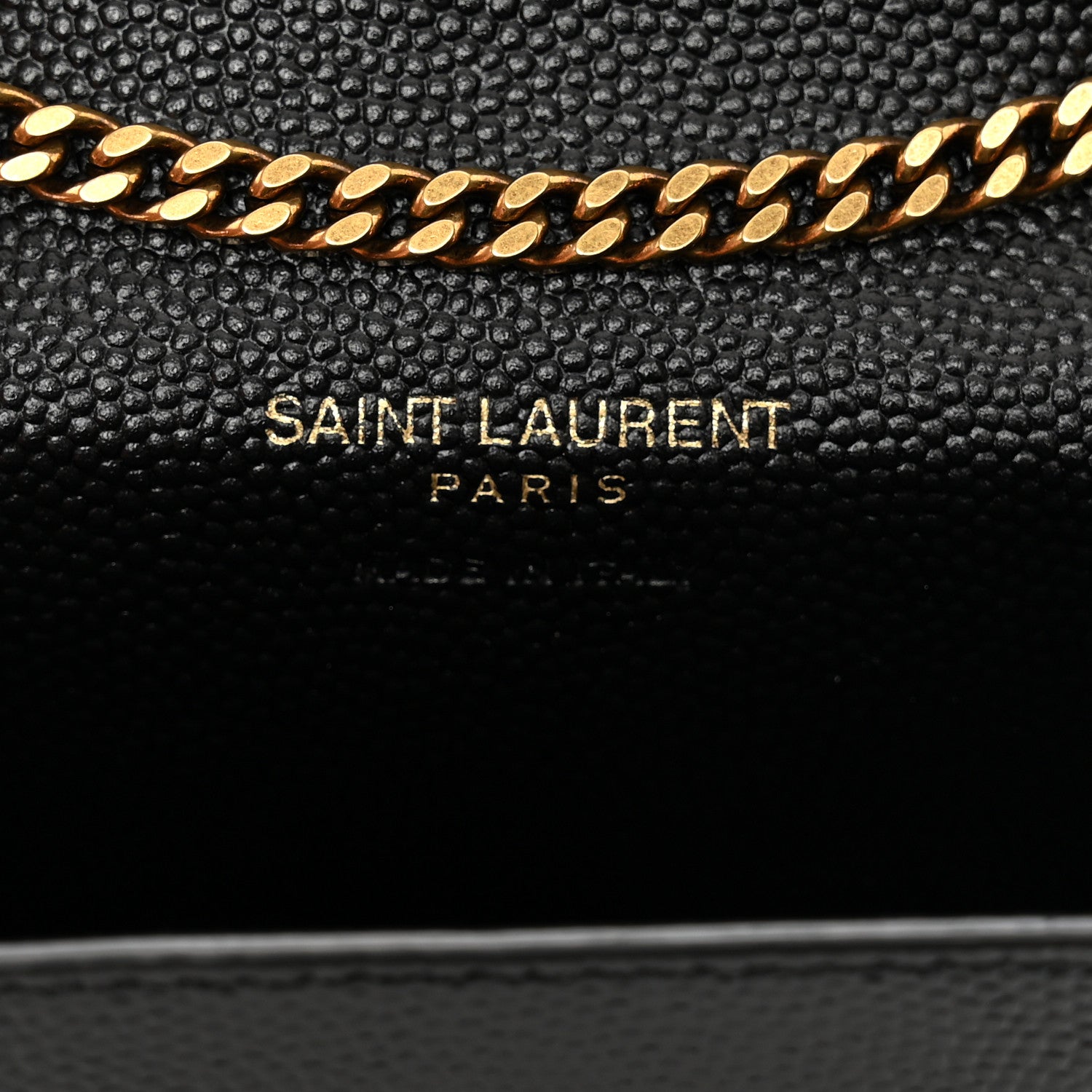 Saint Laurent Grain De Poudre Micro Classic Monogram Kate Tassel Airpods Bag Black 6 of 6