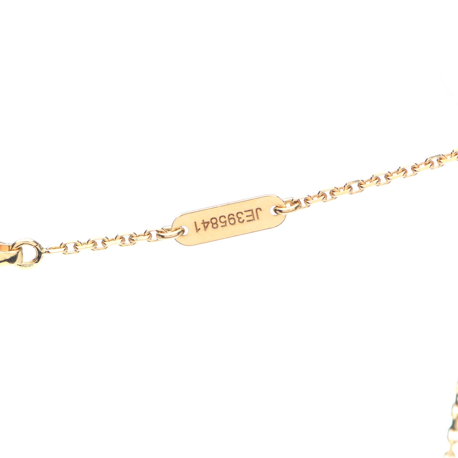 Van Cleef & Arpels 18K Yellow Gold Black Onyx Vintage Alhambra Pendant Necklace 5 of 6